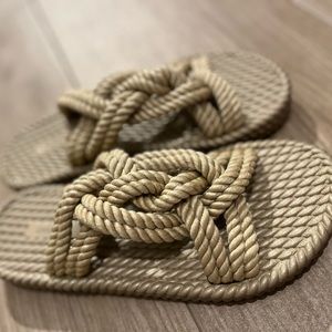 Oysho sandals, size 38, tan